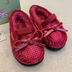 Teeny Toes Sequin Slippers - Toddler Size 3 NWT